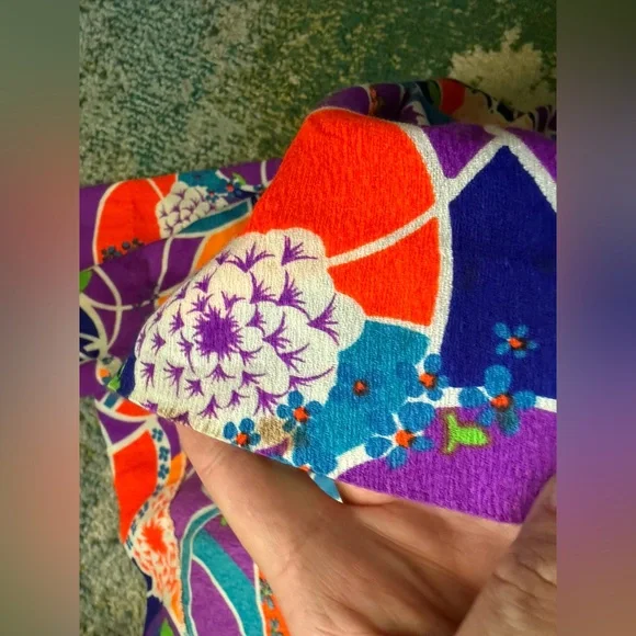 Vintage Keene Sportwear Hawaii tropical smocked halter maxi dress, size small - Picture 8 of 14